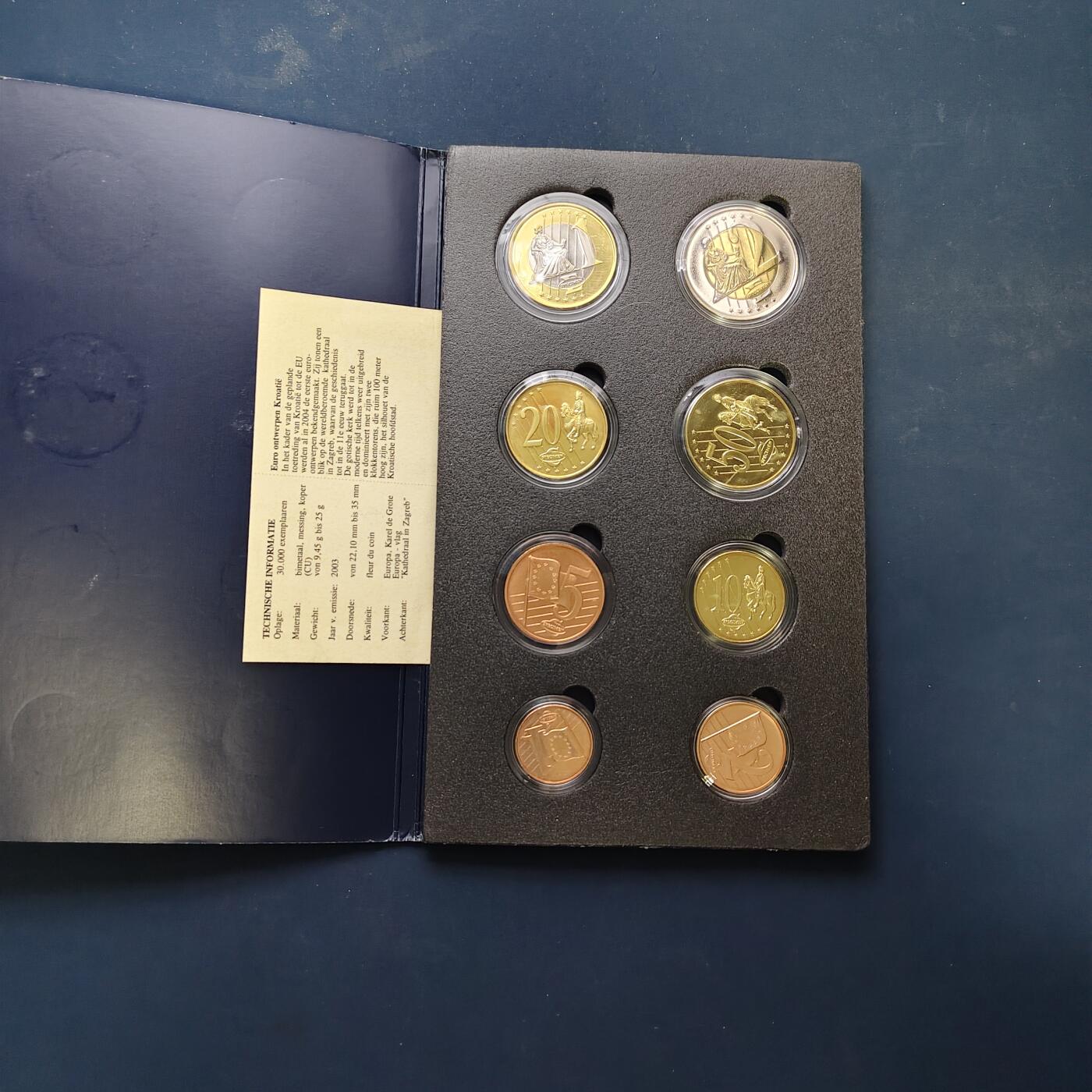 【全场包邮】纯粹捡漏拍506场-持续更新中 【商业样币】欧洲各国欧元商业样币系列克罗地亚共和国