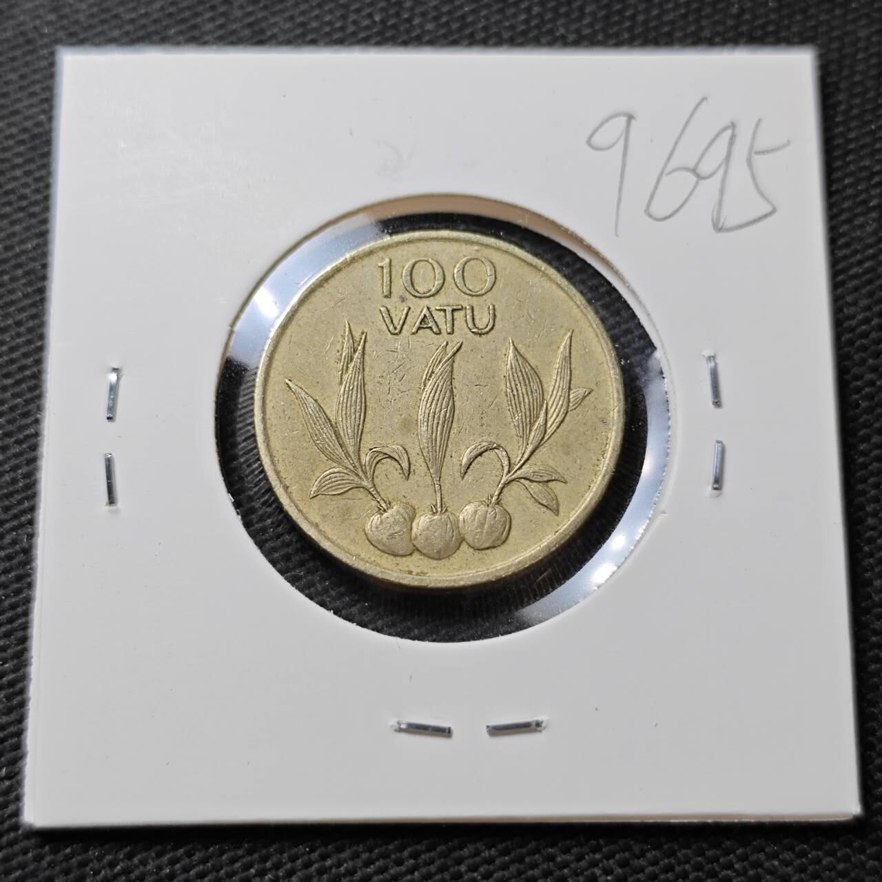KK钱币收藏小铺  第396期  2月预留时间 周末发货  瓦努阿图100瓦图