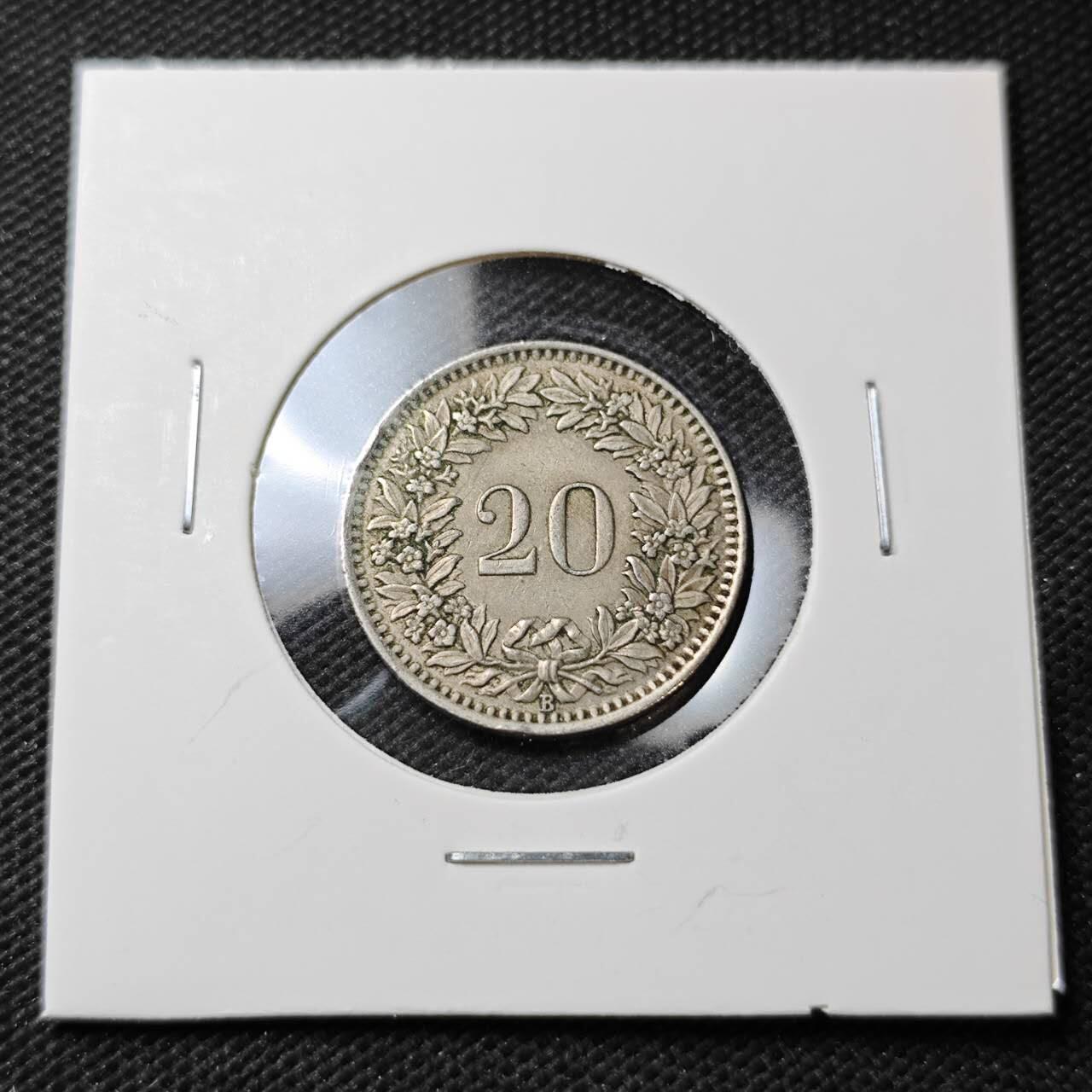 KK钱币收藏小铺  第396期  2月预留时间 周末发货 1943瑞士25分 