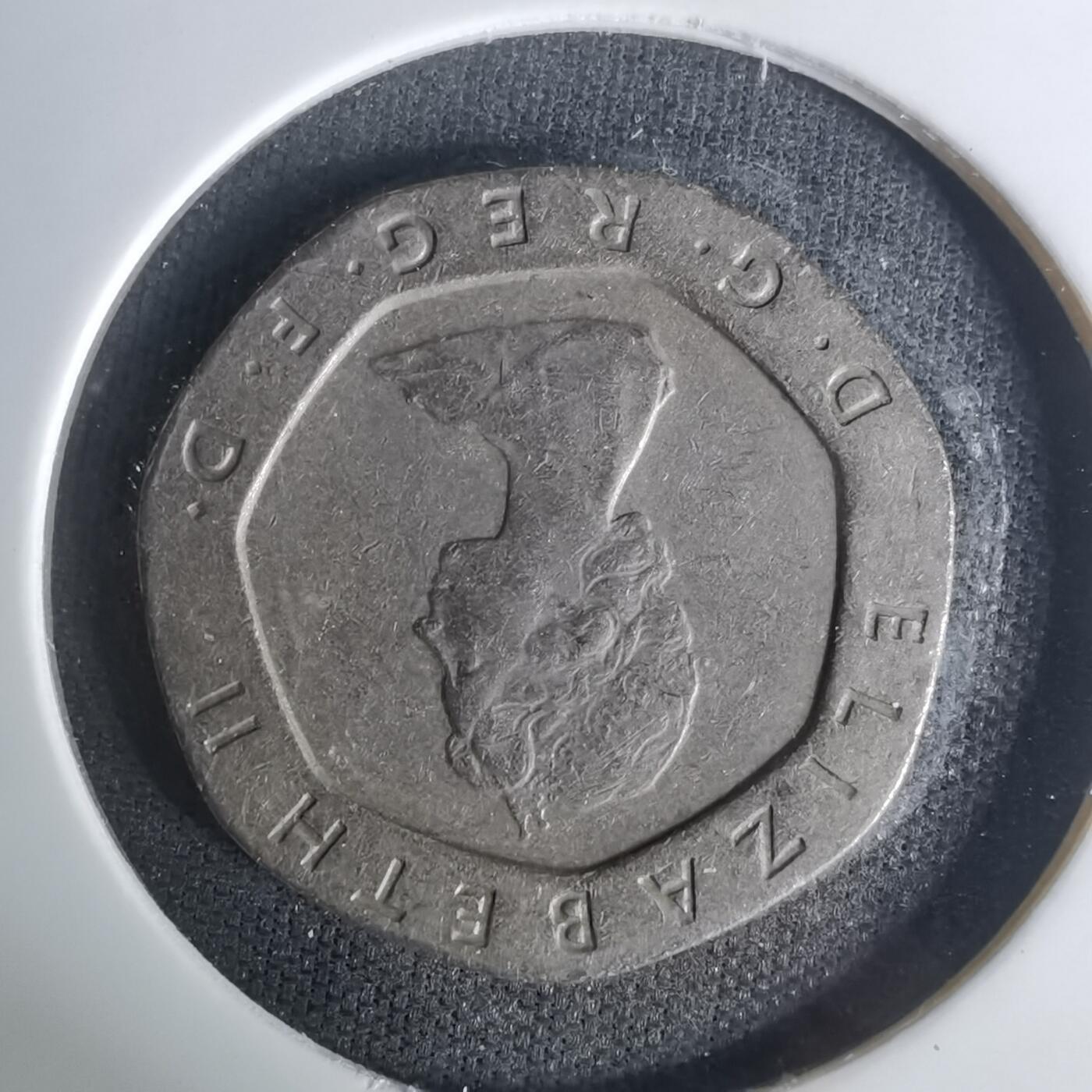 沼泽如烟--第1004场 英国1983年20便士