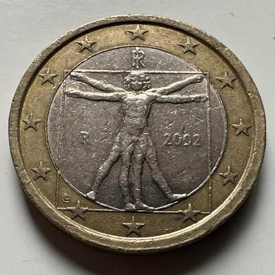 🌹外币初藏🌹🐯2026年第21场 正月十五正常发货 - 意大利2002年1欧元