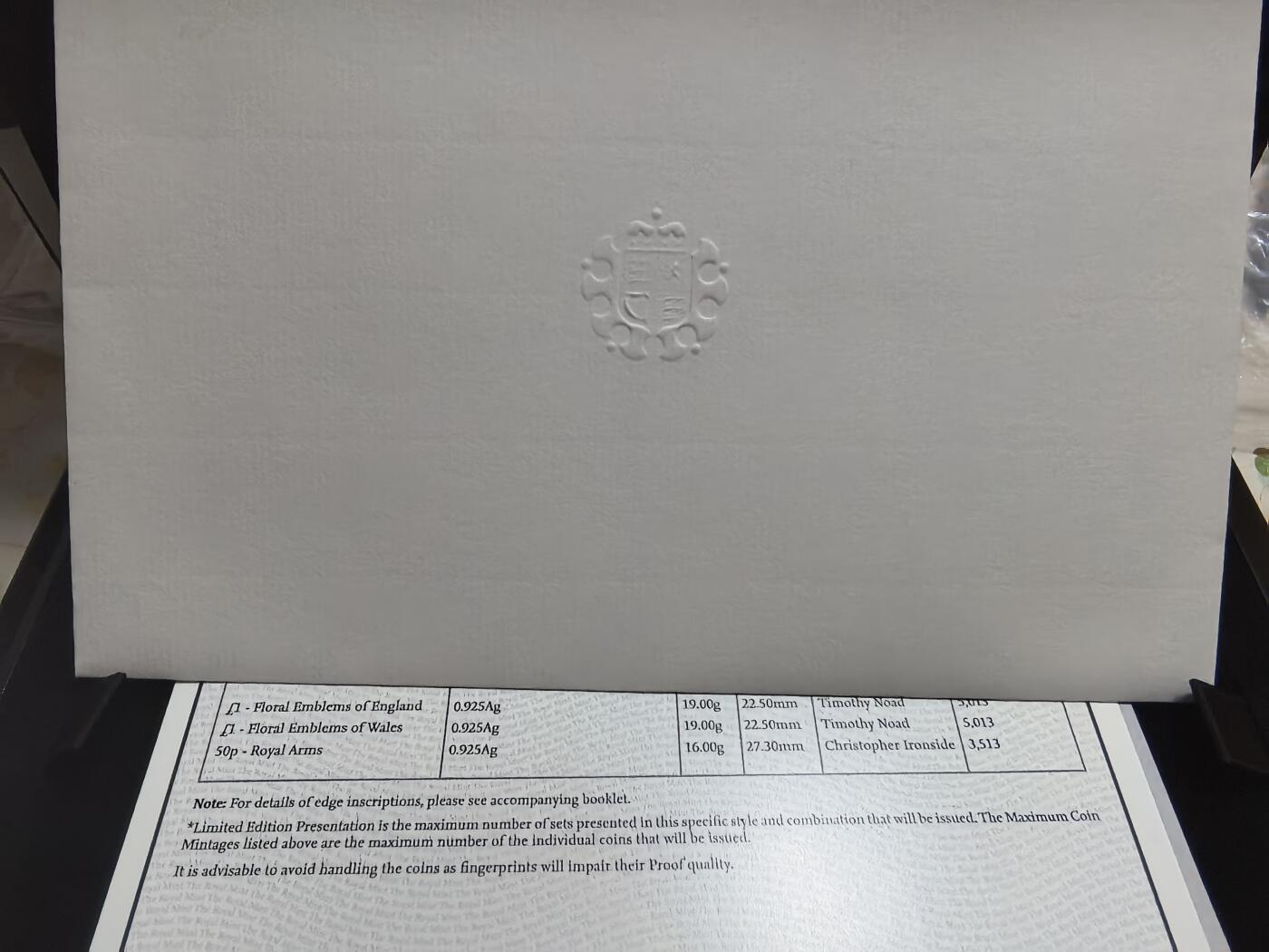 长老汇马年精选第五场拍卖 2013英国7枚精制加厚银币套装，181.56克925银，盒证全，钢琴烤漆木盒，2013套