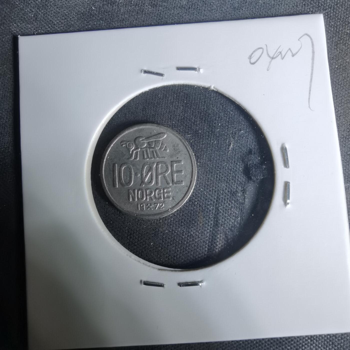 沼泽如烟--第1004场 挪威1972年10欧尔