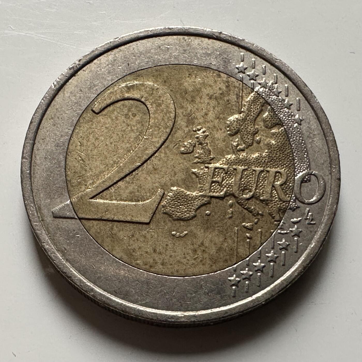 🌹外币初藏🌹🐯2026年第21场 正月十五正常发货 法国2013年爱丽舍条约50周年2欧元纪念币