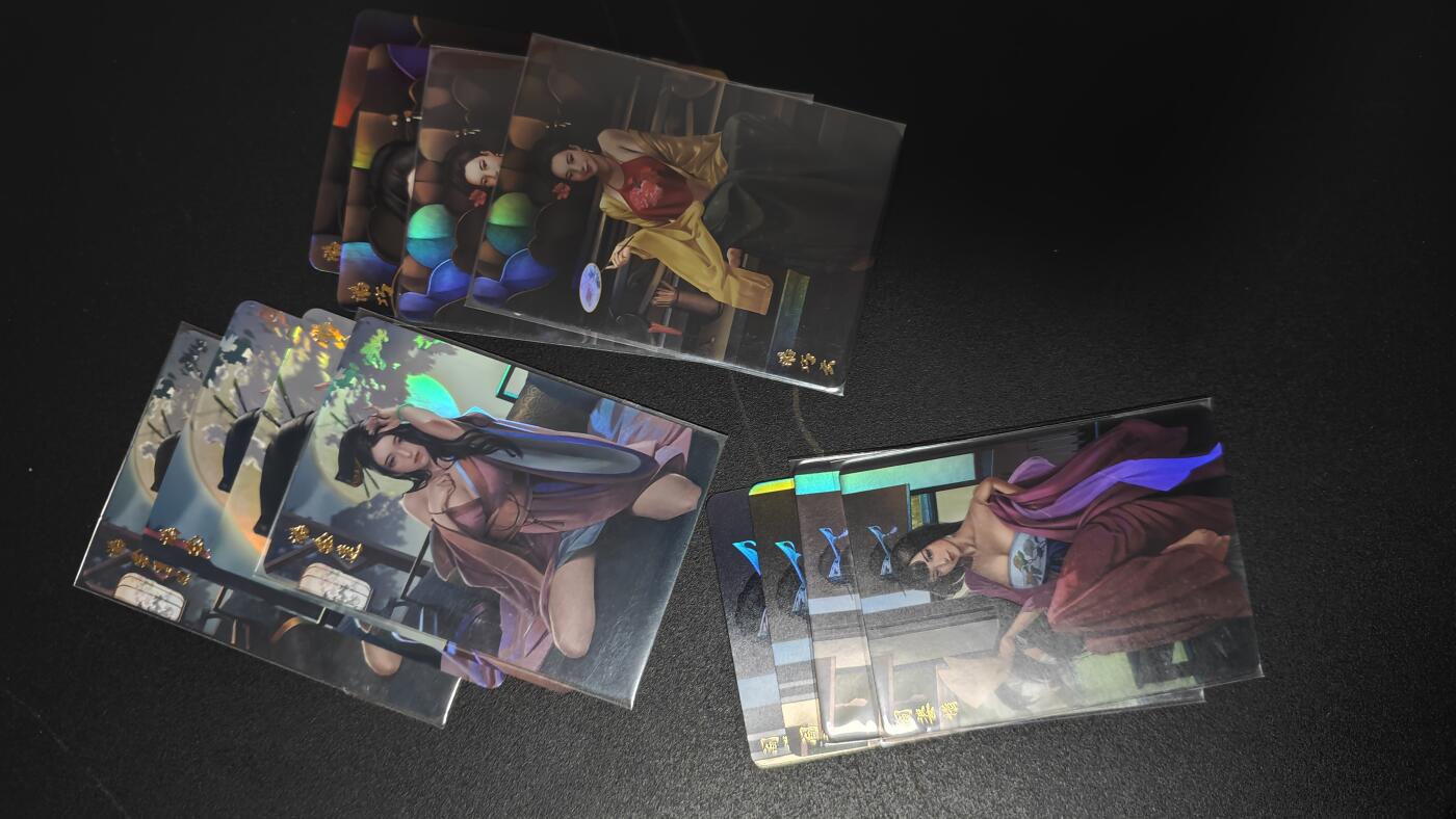 玉楼春卡牌第三期（开年小场，送拍零佣金，持续收拍） 卡将卡牌 将魂水浒 烫金彩闪工艺 1-4弹大全套 3 4弹未拆封  包含裸衣（买几套才给） 