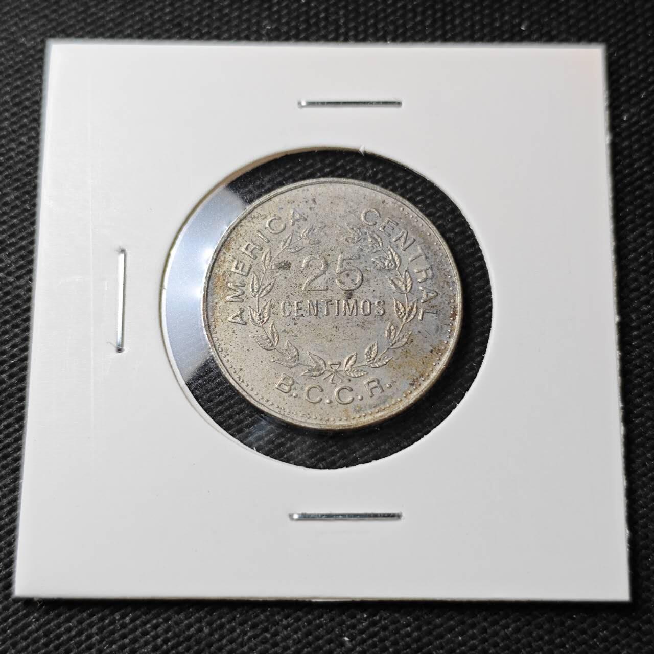 KK钱币收藏小铺  第396期  2月预留时间 周末发货  1976哥斯达黎加25分