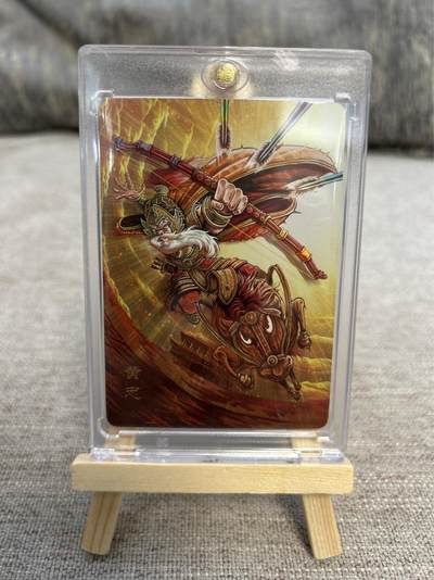 喜灰玩卡拍卖第五期，接拍品0佣金，欢迎送拍，释放现金流，让自己有资金可以购买更多喜欢的卡牌，让别的卡友能淘到更多心仪的卡牌 - 万享三国斗星录 罗琛绘黄忠 限编22/50编