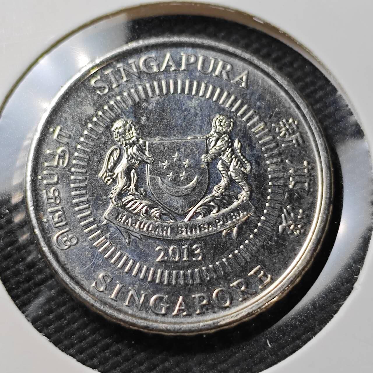 KK钱币收藏小铺  第396期  2月预留时间 周末发货  新加坡50分