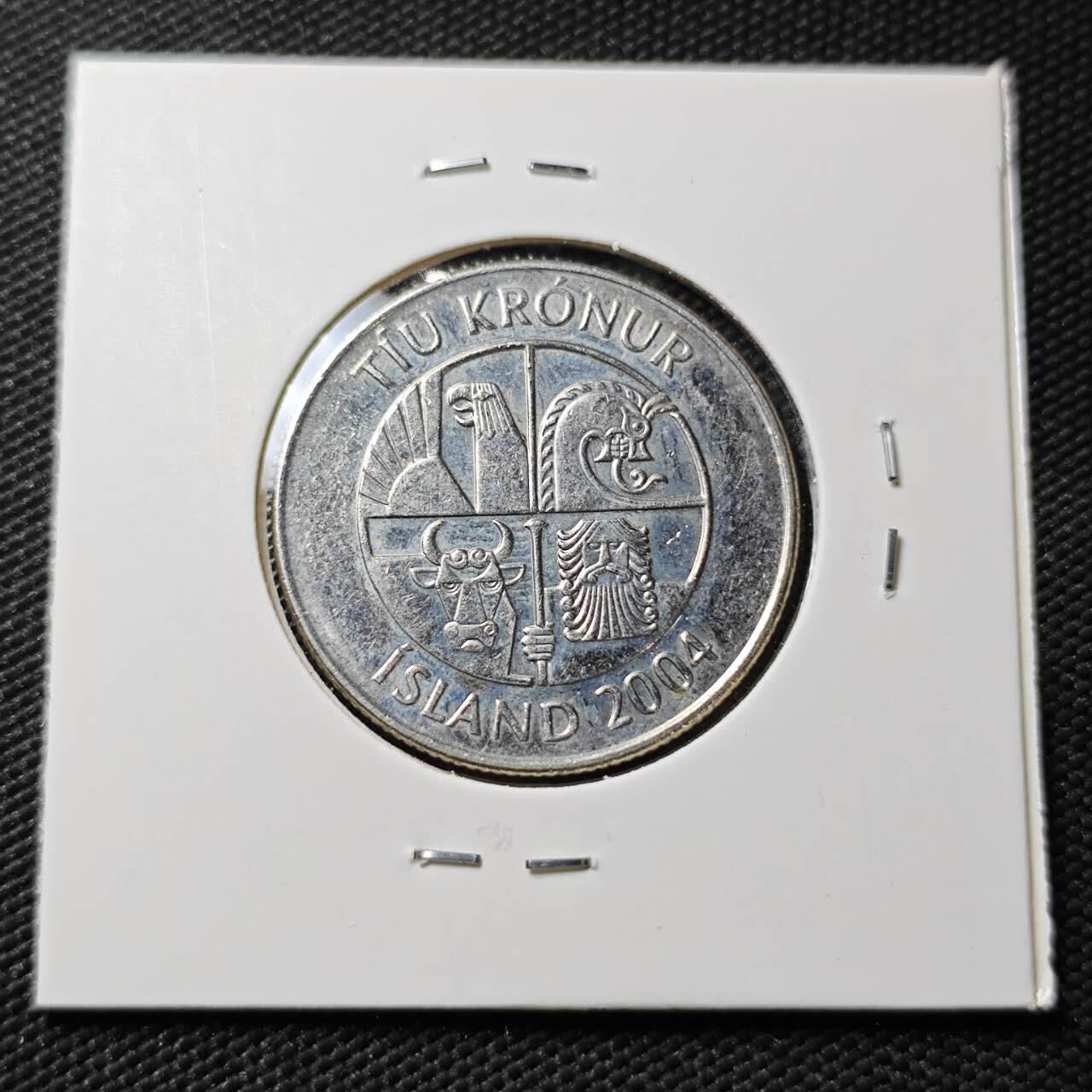 KK钱币收藏小铺  第396期  2月预留时间 周末发货  冰岛10克朗