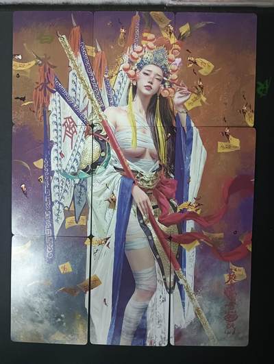 花开卡拍第61期（3月7号周六截拍，品控勿拍!!!拍品不寄存，运费5元（新疆需补运费差价或顺丰到付），自制卡难免瑕疵，可能存在轻微撞角爆边等出厂瑕疵，品控介意勿拍！） - 燎原卡牌 妖姬传 9拼 白冰冰