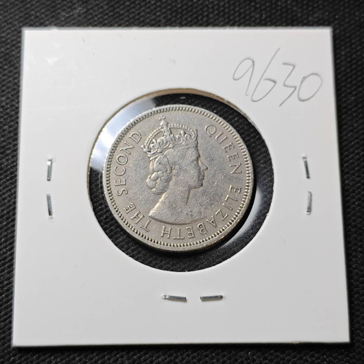 KK钱币收藏小铺  第396期  2月预留时间 周末发货  英属毛里求斯1/2卢比