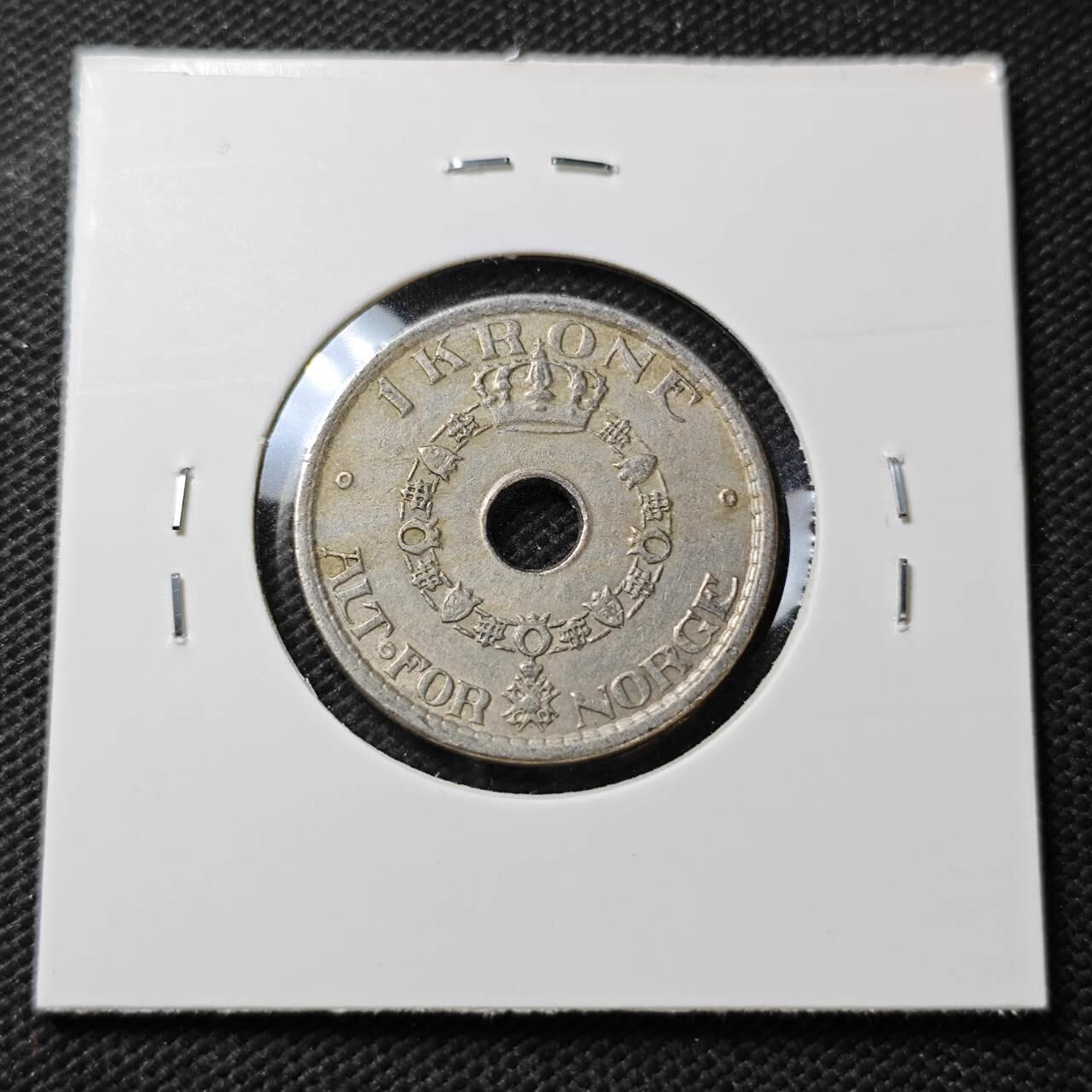 KK钱币收藏小铺  第396期  2月预留时间 周末发货  1949挪威1克朗