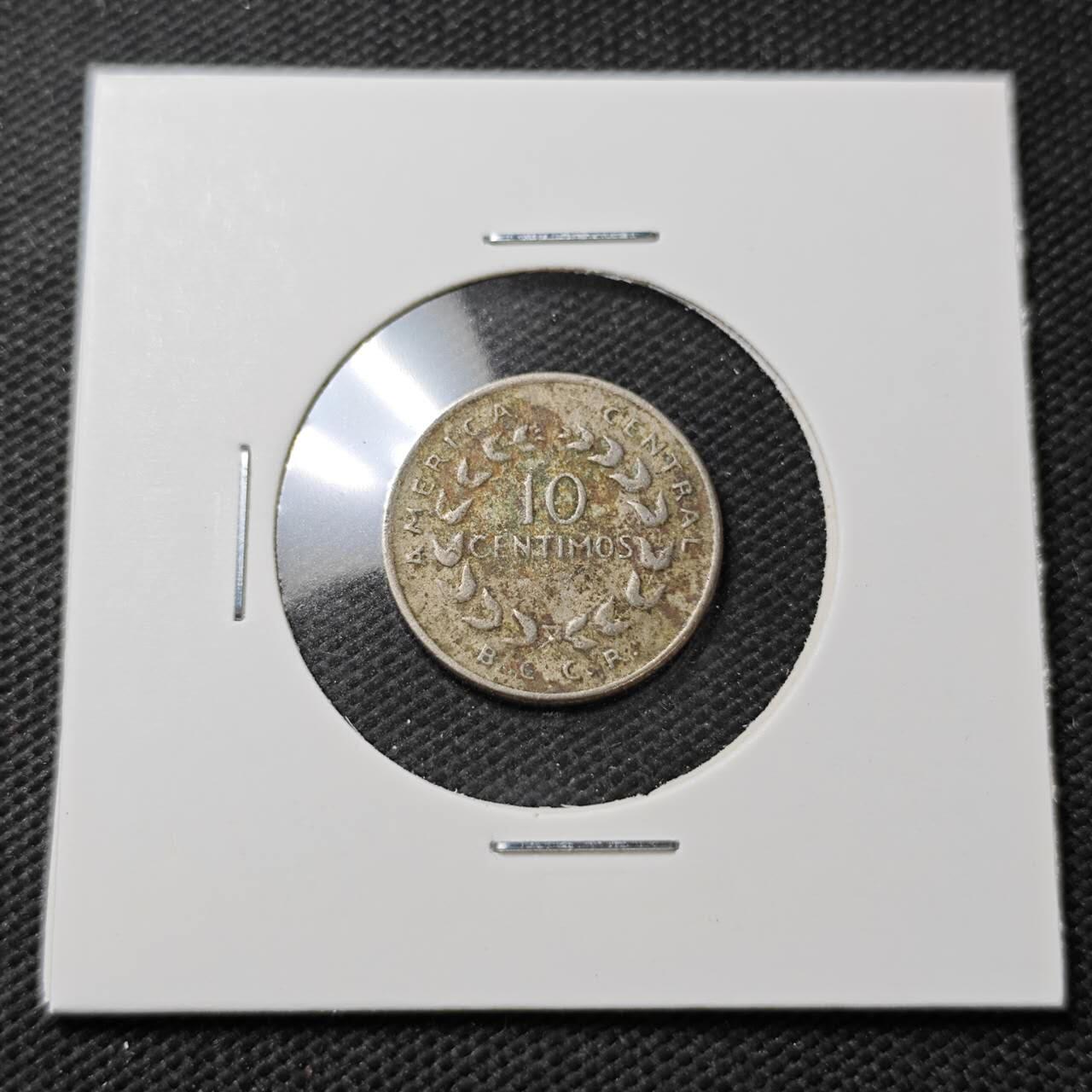 KK钱币收藏小铺  第396期  2月预留时间 周末发货 1969哥斯达黎加10分 