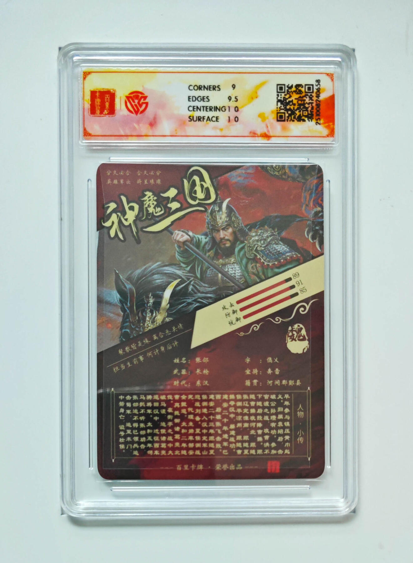 喜灰玩卡拍卖第五期，接拍品0佣金，欢迎送拍，释放现金流，让自己有资金可以购买更多喜欢的卡牌，让别的卡友能淘到更多心仪的卡牌 百里神魔三国 苍之飞鸿张郃