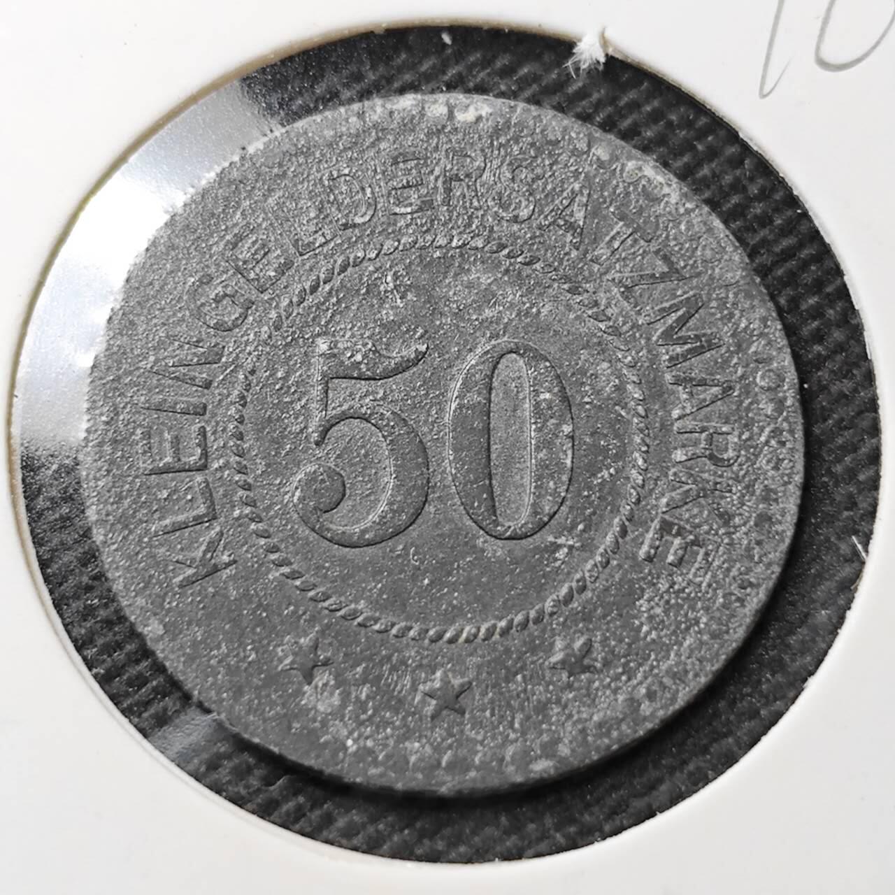 KK钱币收藏小铺  第396期  2月预留时间 周末发货  德紧50芬尼