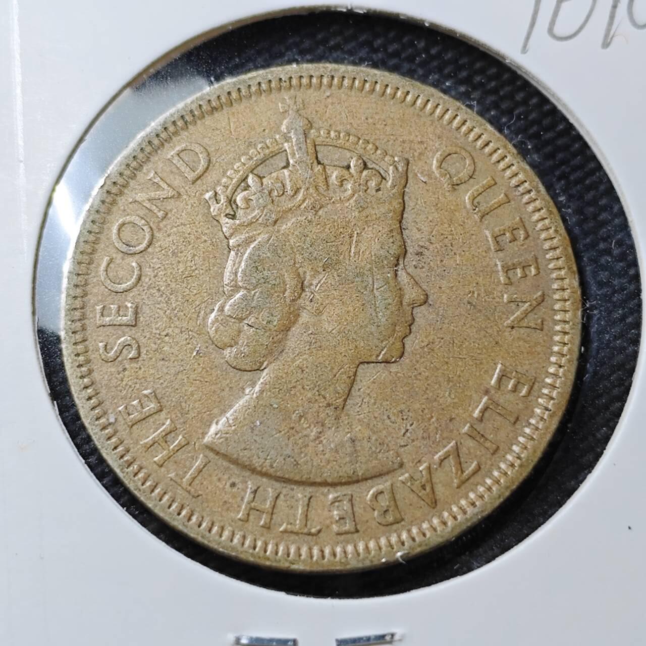 KK钱币收藏小铺  第396期  2月预留时间 周末发货  1971英属毛里求斯1卢比