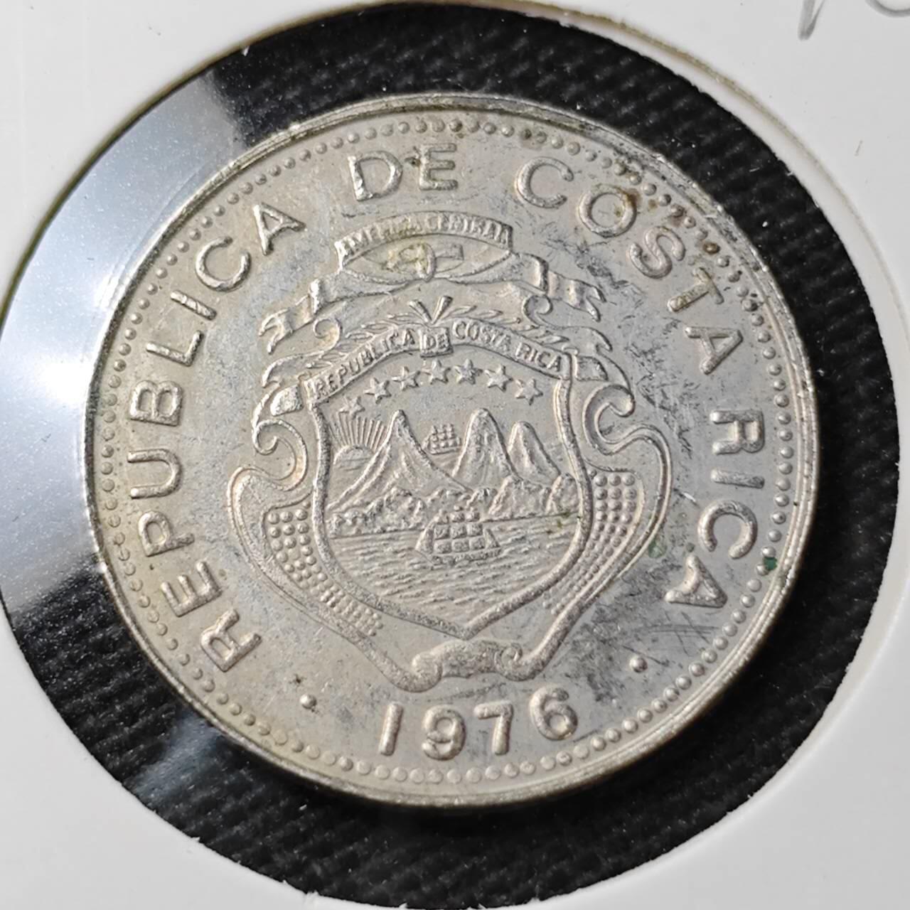 KK钱币收藏小铺  第396期  2月预留时间 周末发货  1976哥斯达黎加25分