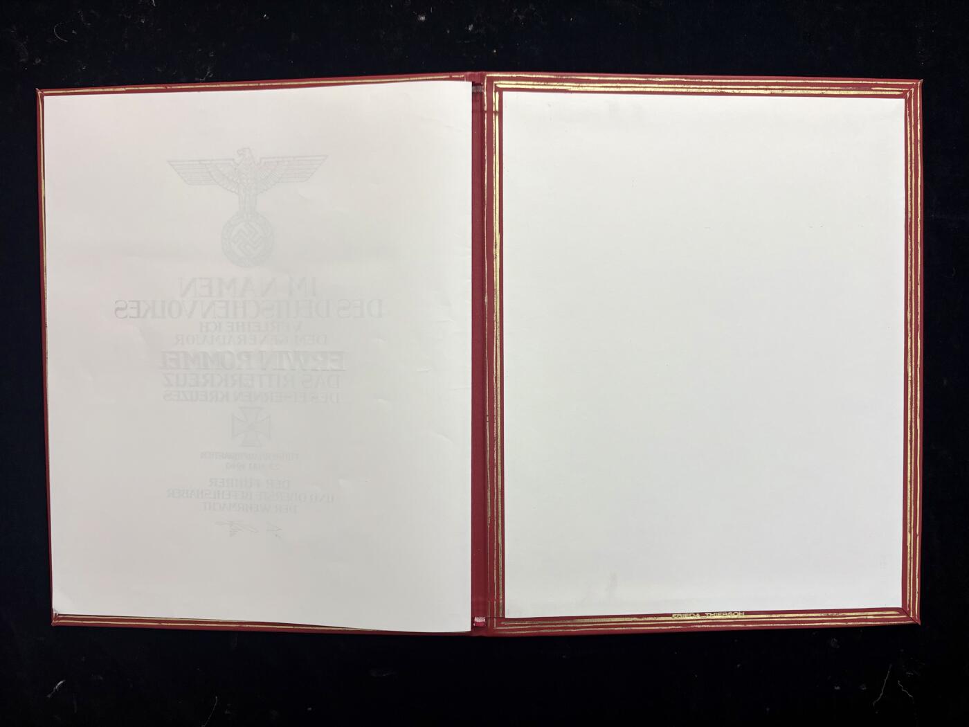 隆帅骑铁RK正式证书(大红本)复刻