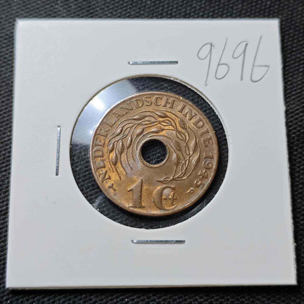 KK钱币收藏小铺  第396期  2月预留时间 周末发货  荷属东印度一分铜币