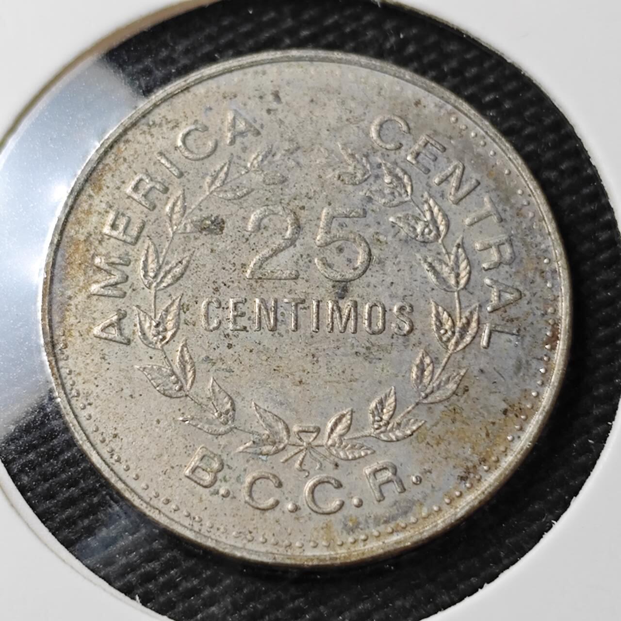 KK钱币收藏小铺  第396期  2月预留时间 周末发货  1976哥斯达黎加25分