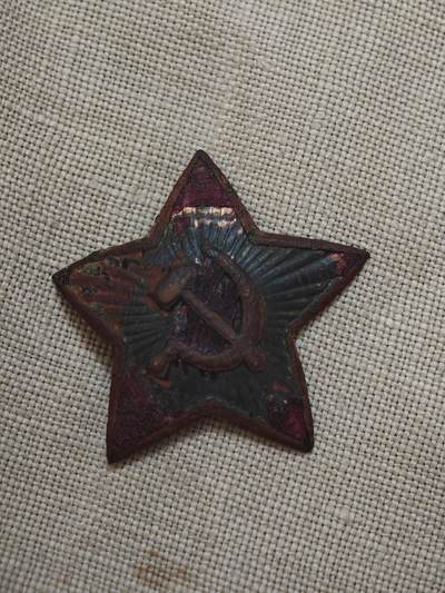 橙子收藏第四期 苏联卫国战争主题遗物（战场出土红星帽徽+双勋表）