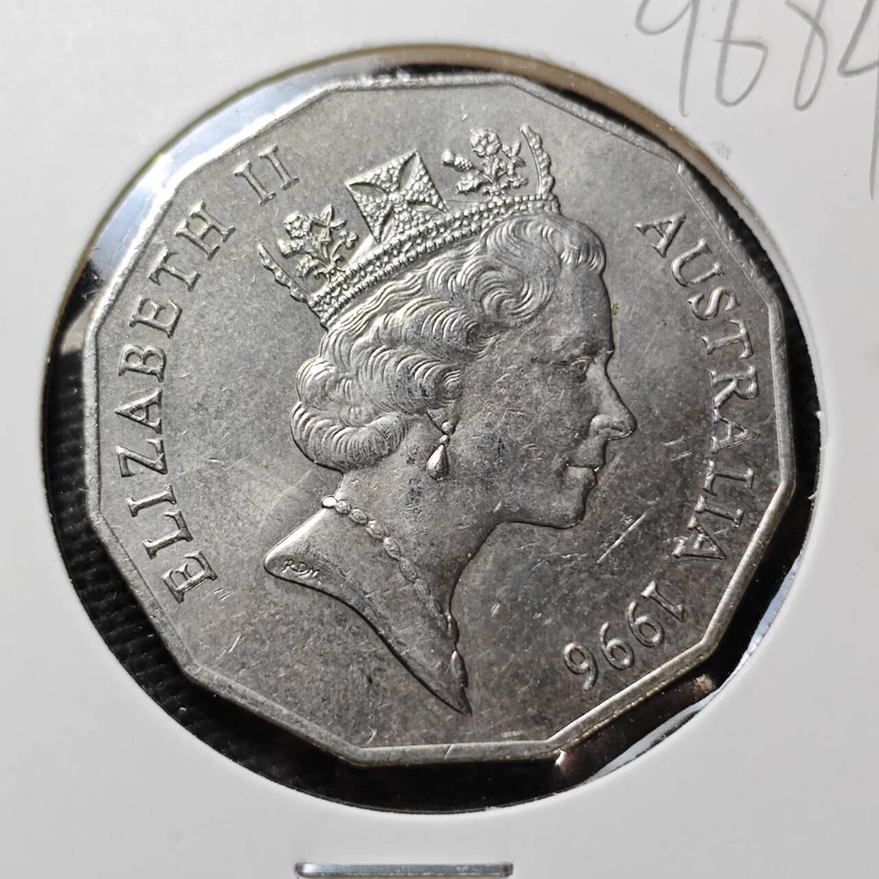 KK钱币收藏小铺  第396期  2月预留时间 周末发货  1996澳大利亚50便士