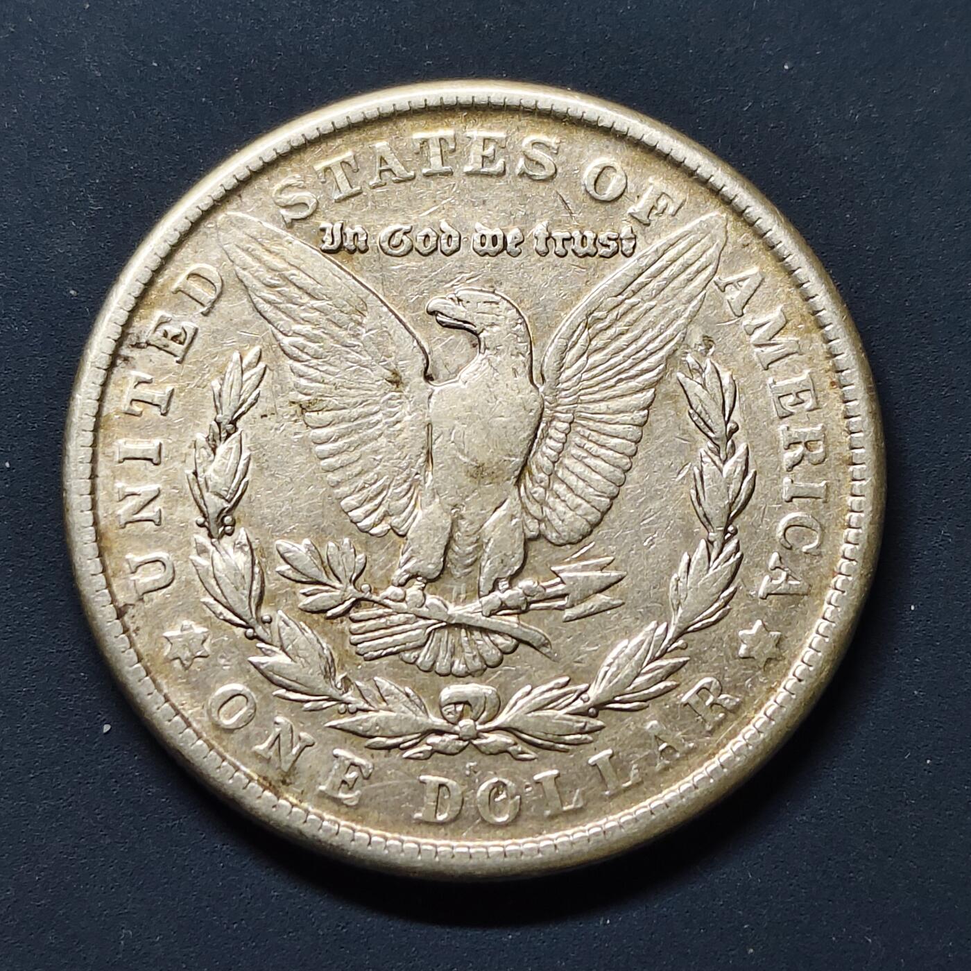 【全场包邮】纯粹捡漏拍507场-持续更新中 美国1921年1元摩根银币【38.1毫米26.73克90%】