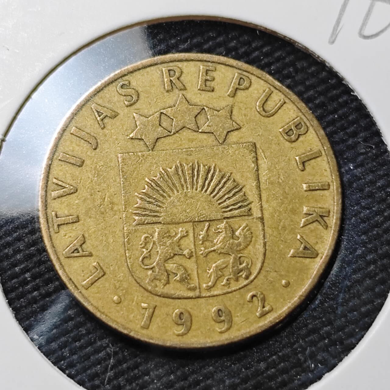 KK钱币收藏小铺  第396期  2月预留时间 周末发货  1992拉脱维亚20分