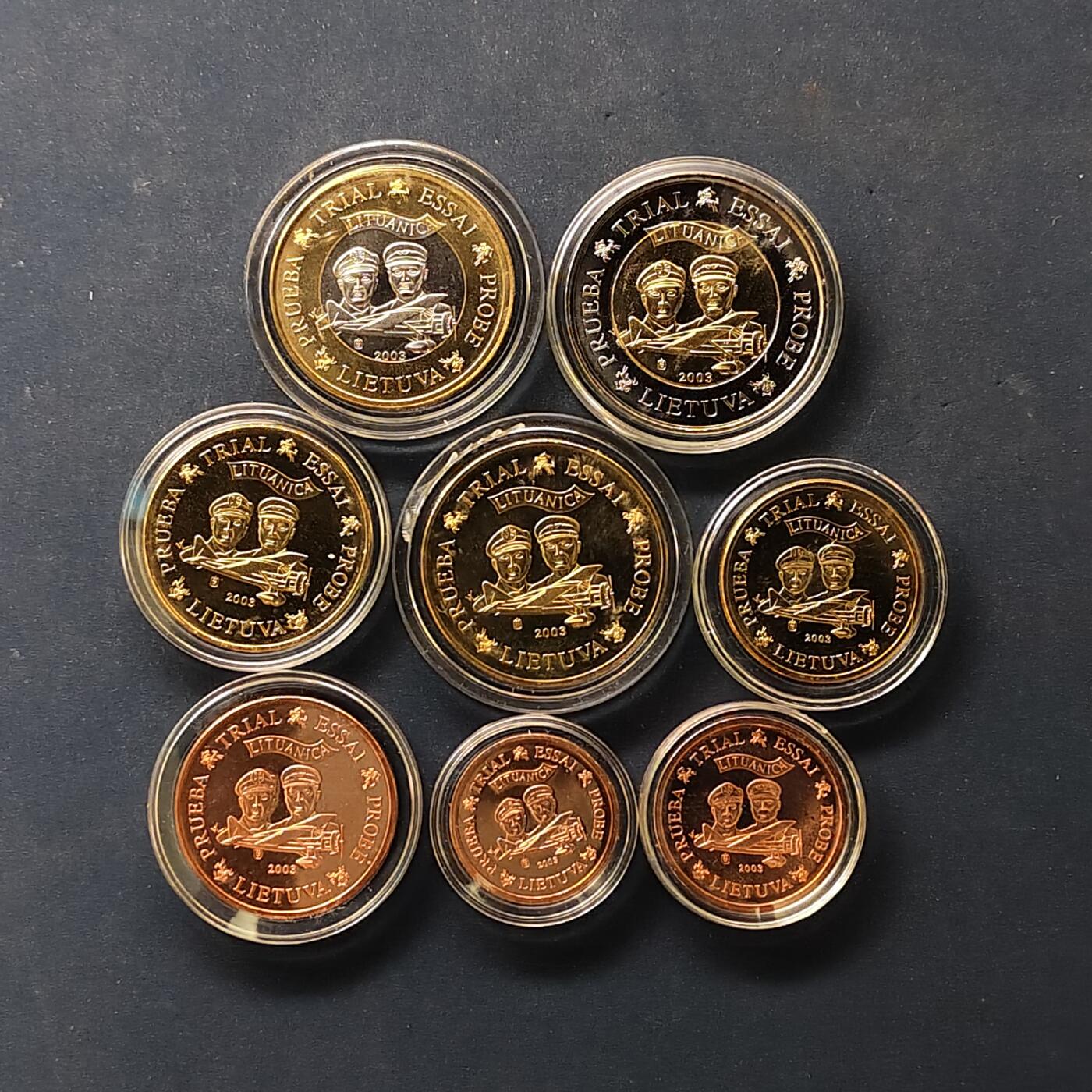 【全场包邮】纯粹捡漏拍506场-持续更新中 【商业样币】欧洲各国欧元商业样币系列立陶宛共和国