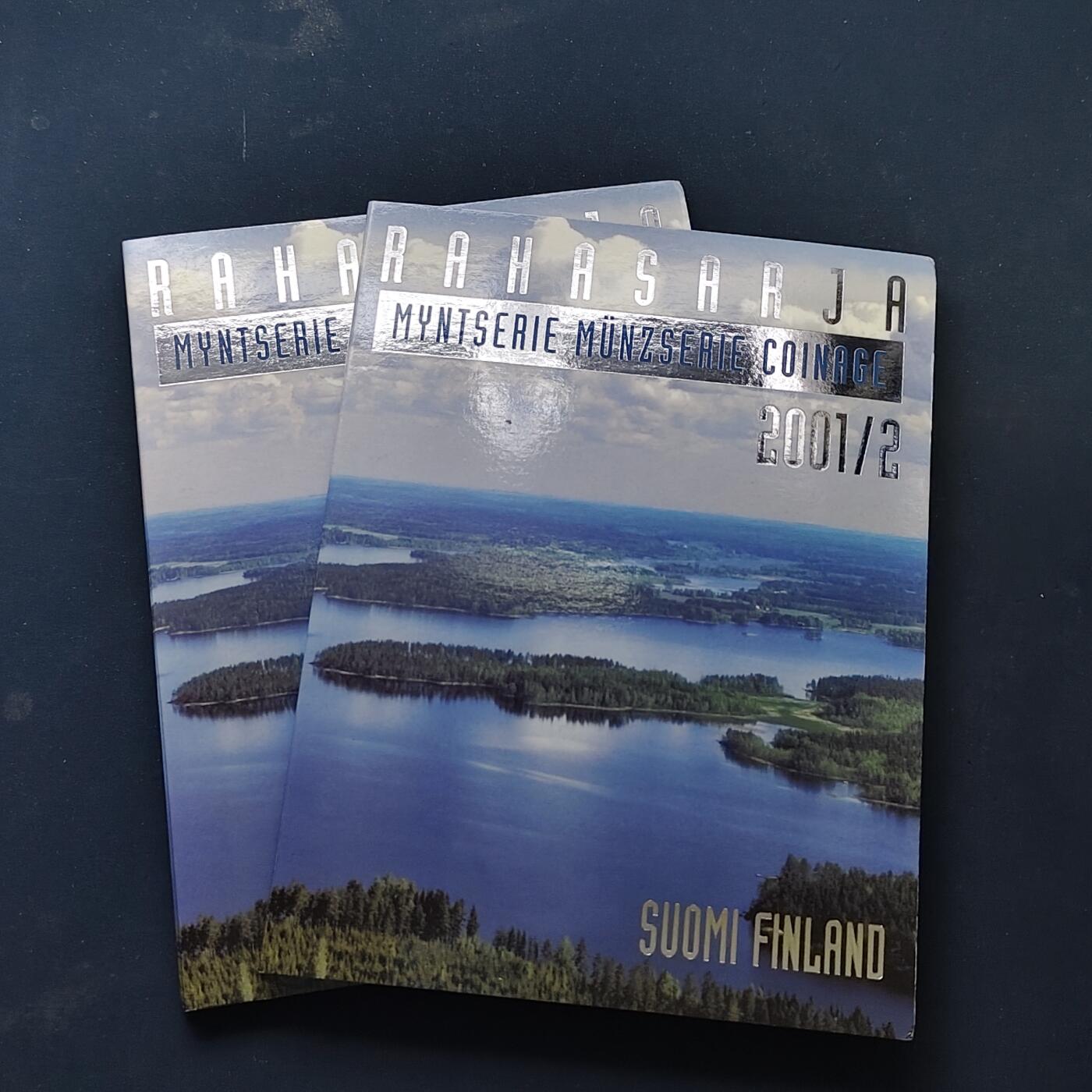 【全场包邮】纯粹捡漏拍506场-持续更新中 芬兰2001年马克铸币史系列马克创始人斯内尔曼纪念版官方套币（编号2001-2）2套