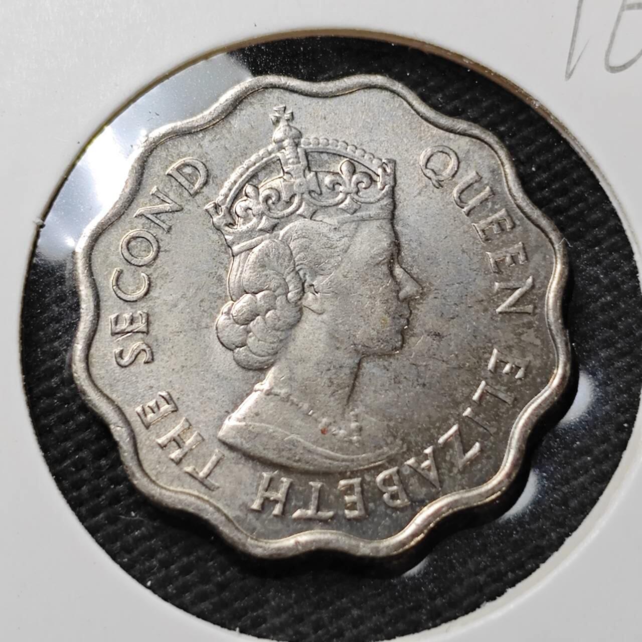 KK钱币收藏小铺  第396期  2月预留时间 周末发货  1978英属毛里求斯10分好品