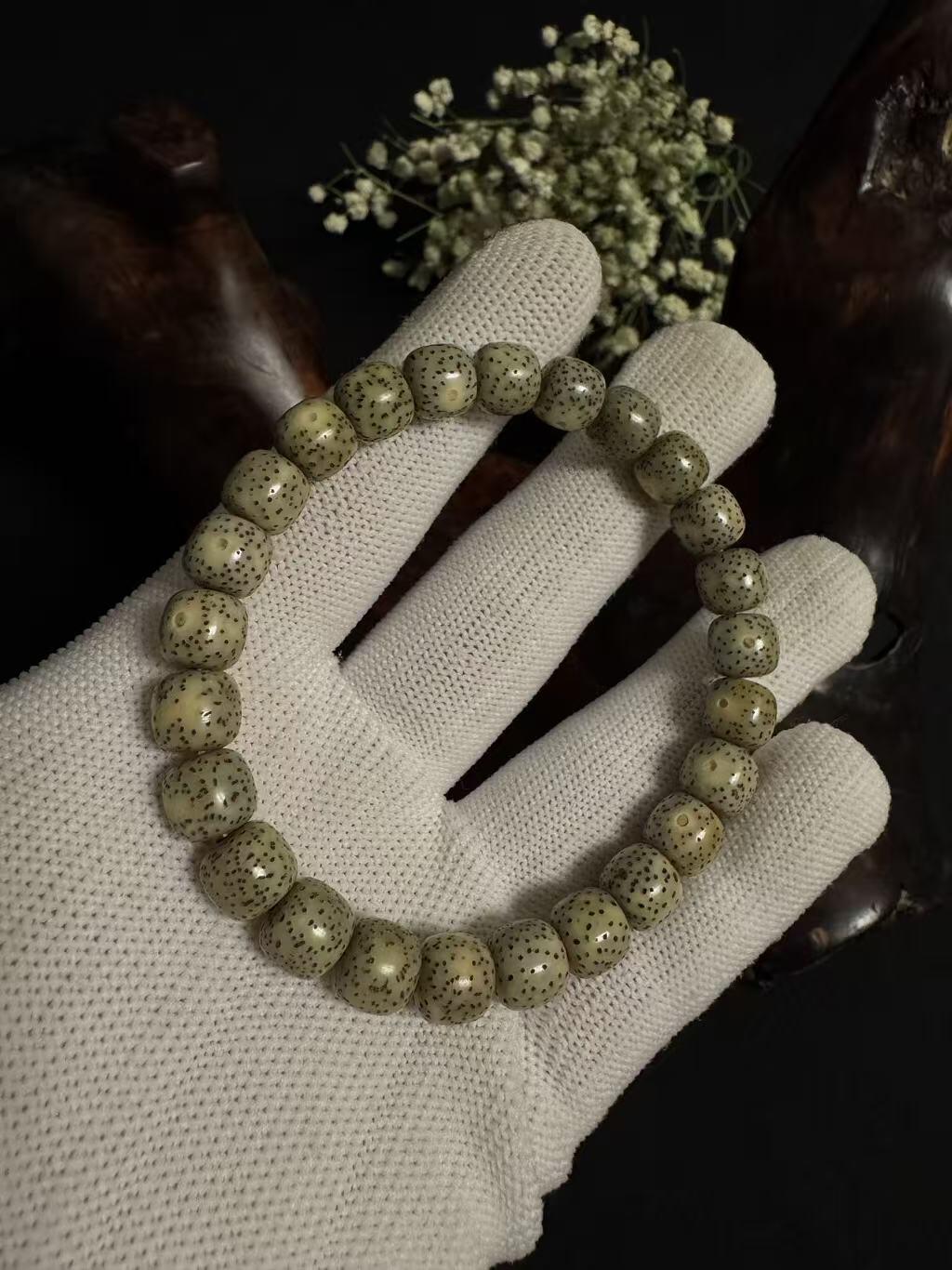 零元拍：海南纯原生态星月菩提手串，苹果珠7.8/8.5MM左右