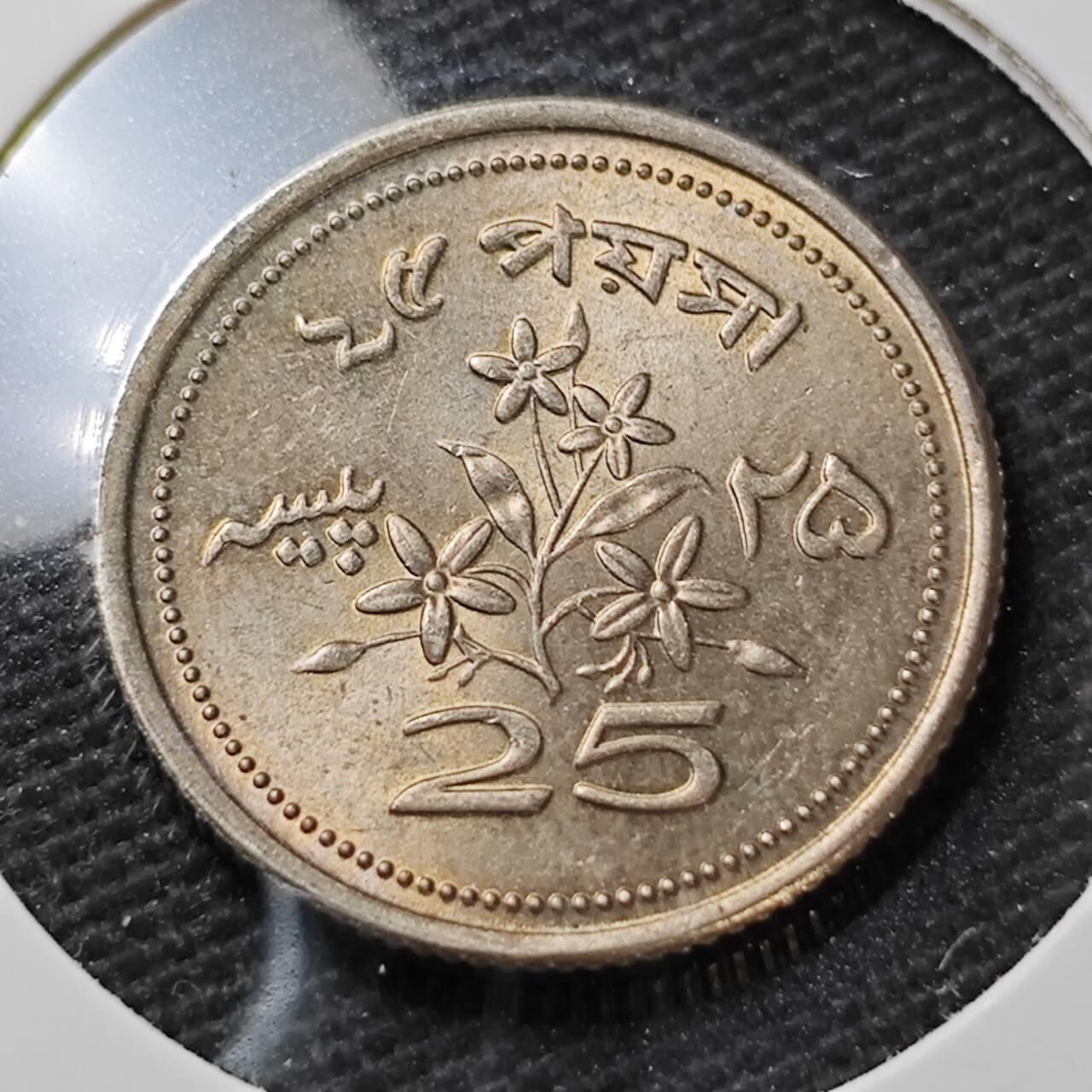 KK钱币收藏小铺  第396期  2月预留时间 周末发货  巴基斯坦25分 好品