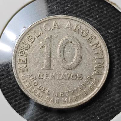 KK钱币收藏小铺  第396期  2月预留时间 周末发货 -  阿根廷10分纪念币