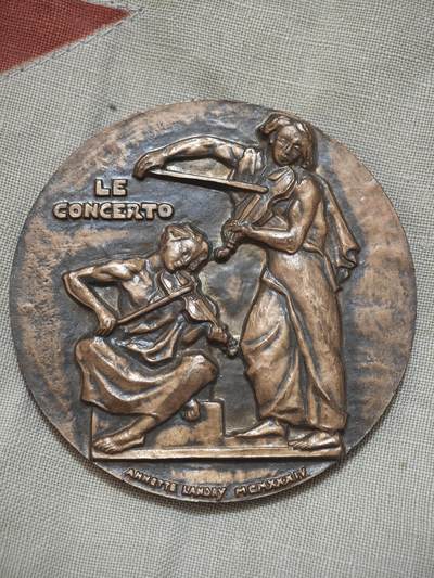 橙子收藏第四期 - 1934年法国 约翰·塞巴斯蒂安·巴赫纪念青铜艺术大铜章   