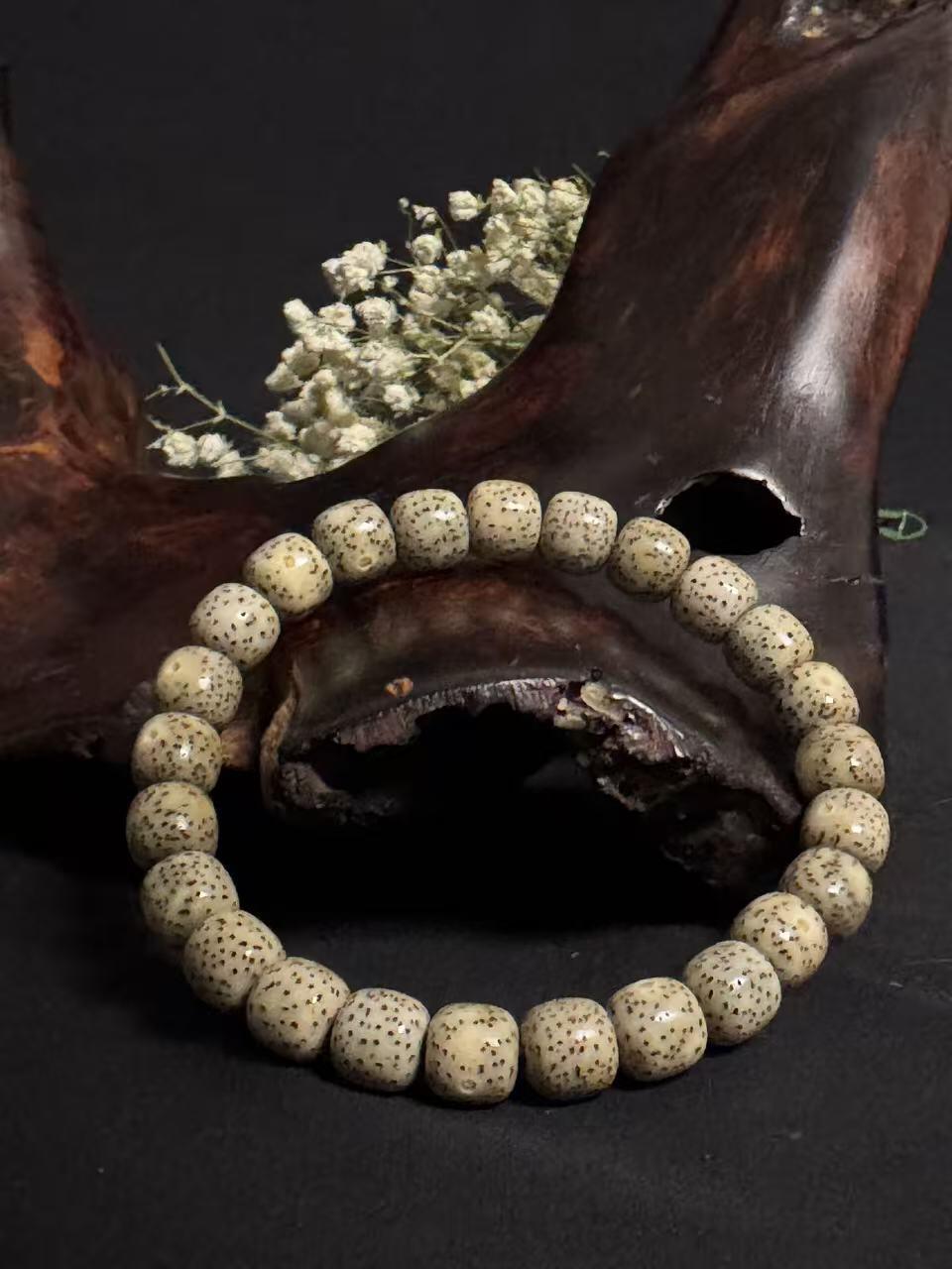 零元拍：海南纯原生态星月菩提手串，苹果珠7.8/8.5MM左右