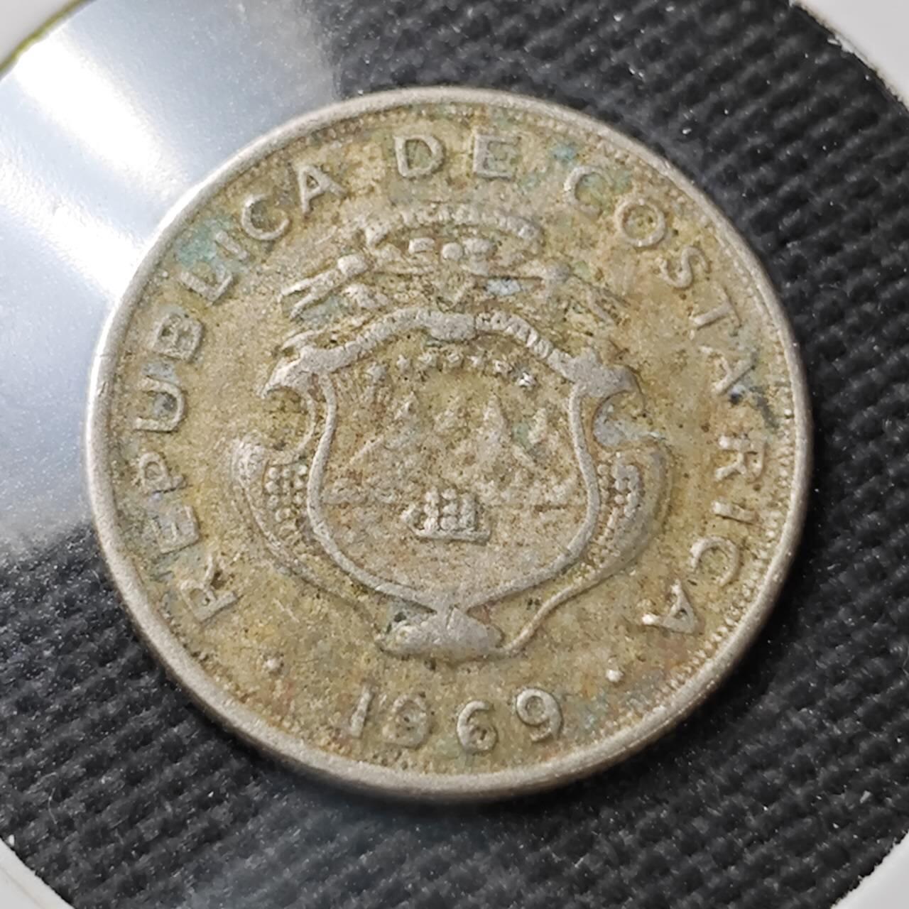 KK钱币收藏小铺  第396期  2月预留时间 周末发货 1969哥斯达黎加10分 