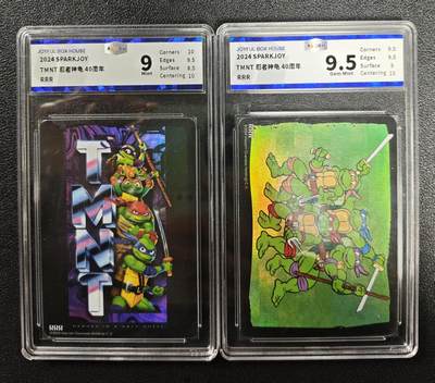 天玑星卡拍第173期《2.26周四截拍》持续收拍收评中 满赠卡需备注 - SPARKJOY TMNT 忍者神龟 40周年 RRR 两张 JBH9-9.5