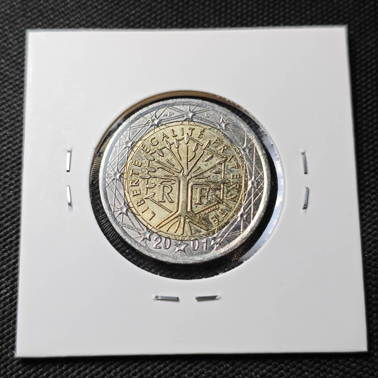 KK钱币收藏小铺  第396期  2月预留时间 周末发货  法国2欧元