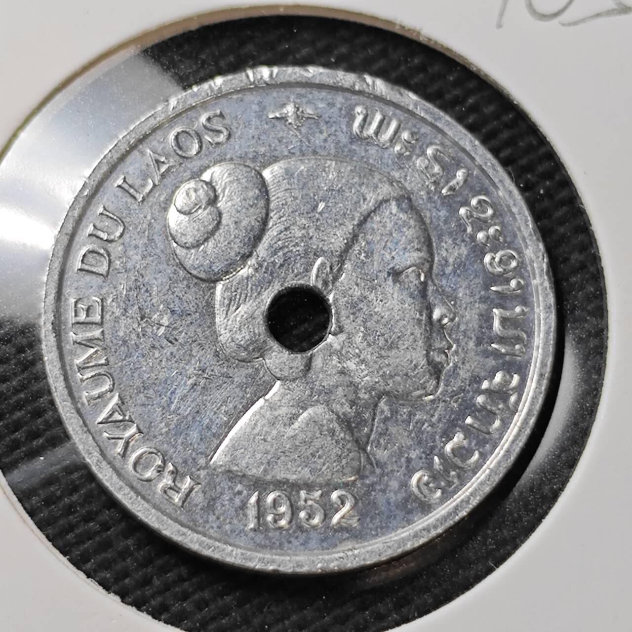 KK钱币收藏小铺  第396期  2月预留时间 周末发货  1952老挝10基普