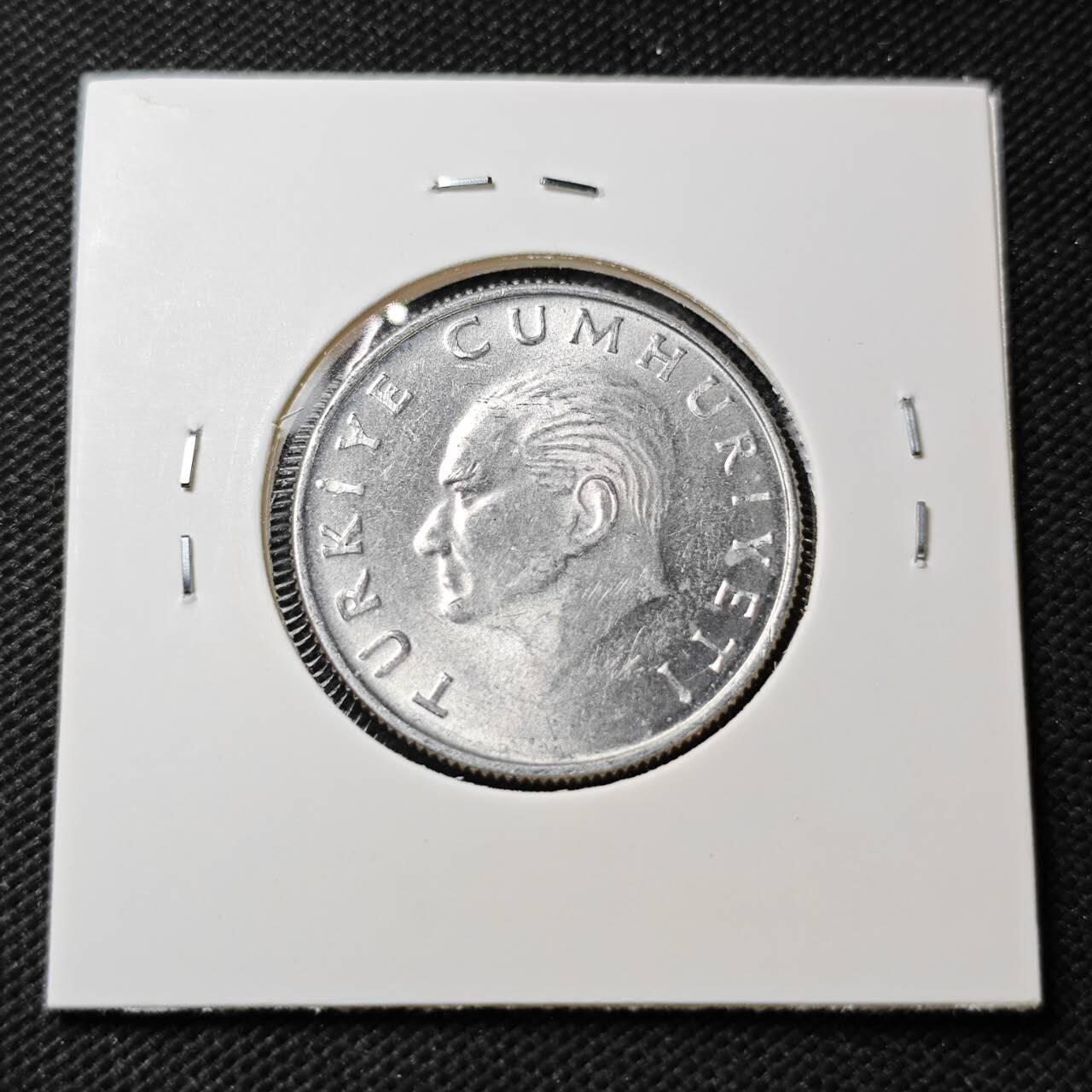 KK钱币收藏小铺  第396期  2月预留时间 周末发货  土耳其25里拉 好品