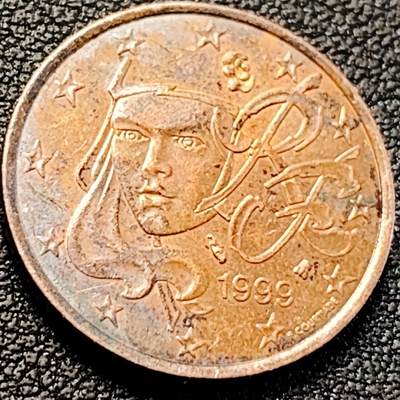 泉币菌-第200场- 新年快乐 新年第8场 本场拍品多 请提前出价（正月十五统一发货） - 玛丽安娜 法国5欧分硬币 21mm 