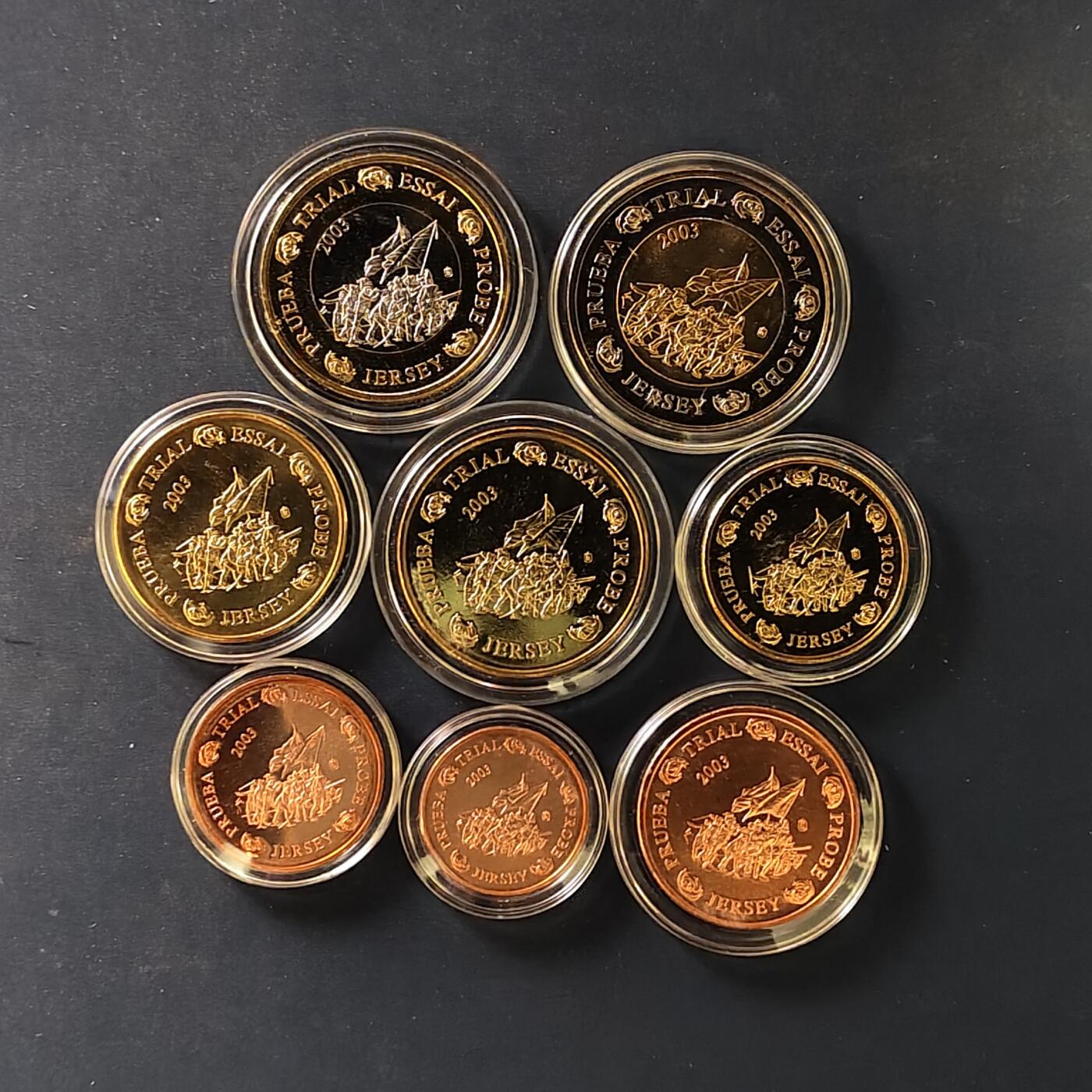 【全场包邮】纯粹捡漏拍506场-持续更新中 【商业样币】欧洲各国欧元商业样币系列泽西（英国属地）