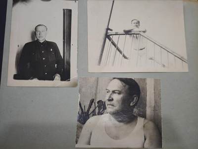 橙子收藏第四期 一本完整保存的苏联海军上校（一级舰长）个人纪念相册(78张)，时间跨度约为20世纪30年代至50年代，是记录一位苏联海军军官从二战到冷战初期军旅生涯与家庭生活的一手实物史料。