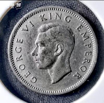 新西兰1947年六便士银质好品硬币 - 新西兰1947年六便士银质好品硬币