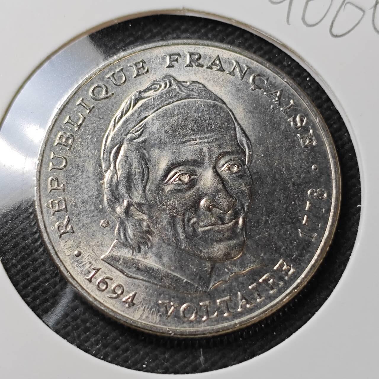 KK钱币收藏小铺  第396期  2月预留时间 周末发货  法国5法郎纪念币