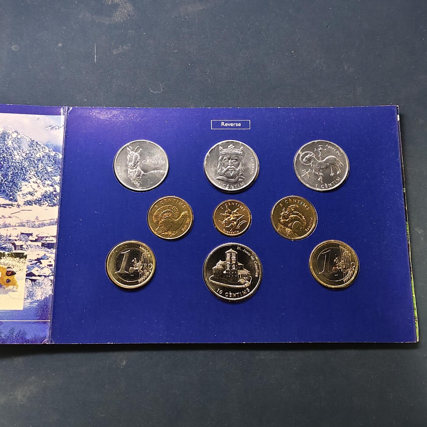 【全场包邮】纯粹捡漏拍506场-持续更新中 安道尔2002年官方套币-含法国西班牙分享当年流通1欧元版本