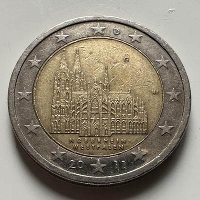 🌹外币初藏🌹🐯2026年第21场 正月十五正常发货 - 德国2011年2欧元纪念币