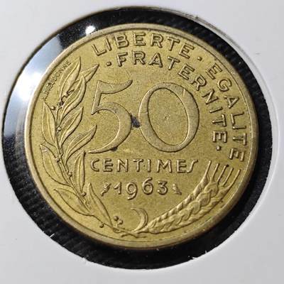 KK钱币收藏小铺  第396期  2月预留时间 周末发货 -  法国50生丁