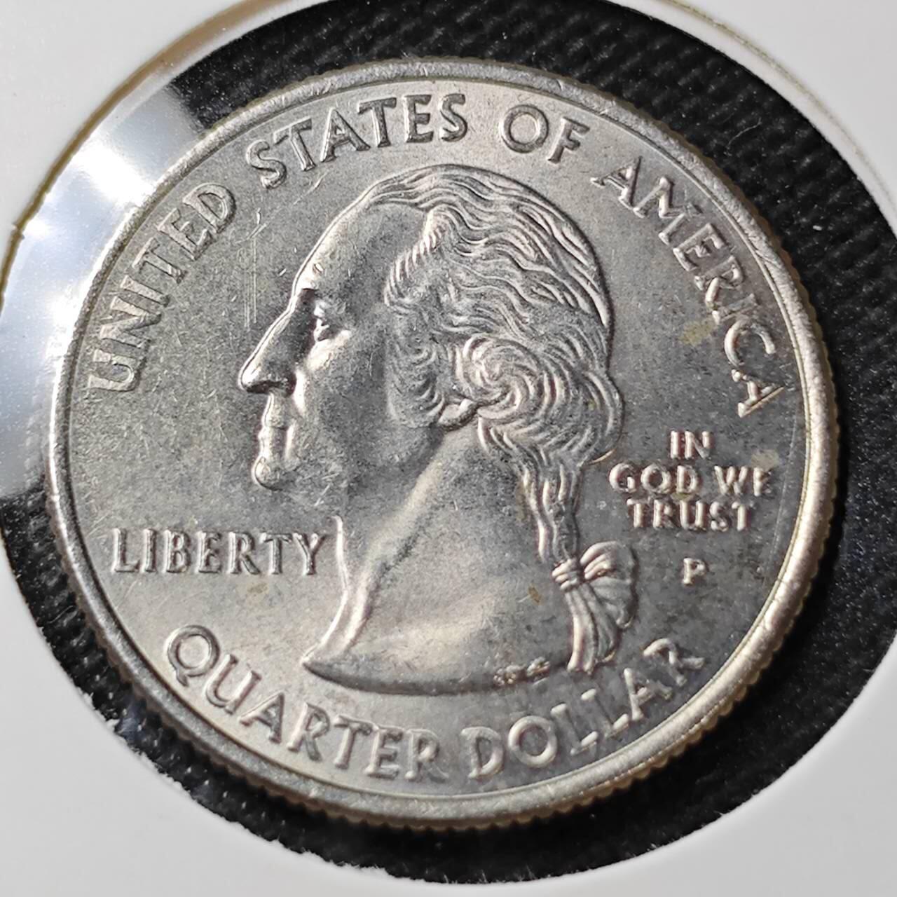 KK钱币收藏小铺  第396期  2月预留时间 周末发货  美国25分纪念币 好品